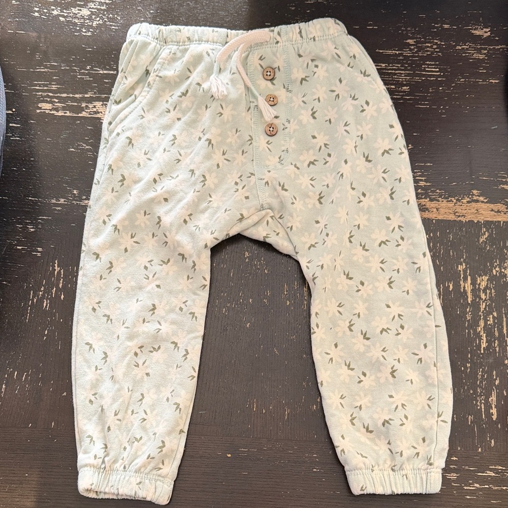 Jessica Simpson Light Mint and Cream Baby Jogger Pants